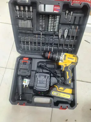 Dewalt 88v Cordless Electric Hammer Drill Set With 47pc Tool Kit