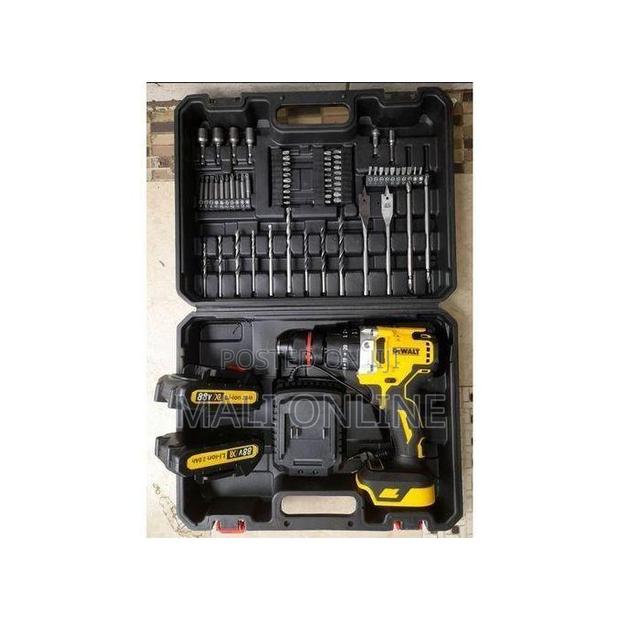 Dewalt 88v Cordless Electric Hammer Drill Set With 47pc Tool Kit - thumbnail 3