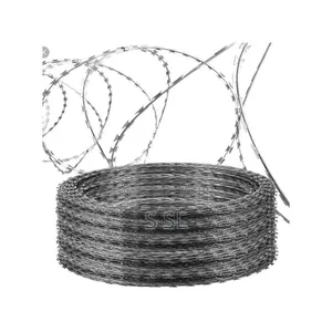 Galvanized 730mm Razor Barbed Wire