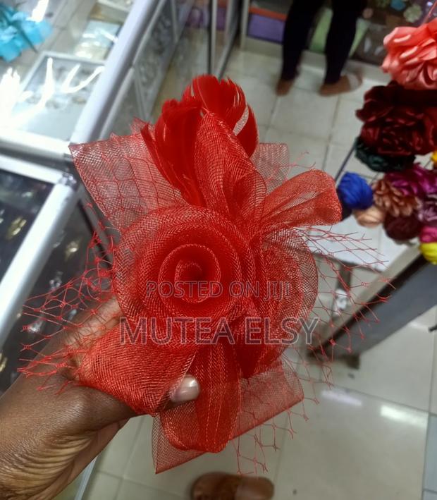 Black Red Fancy Mini Fascinators - main view