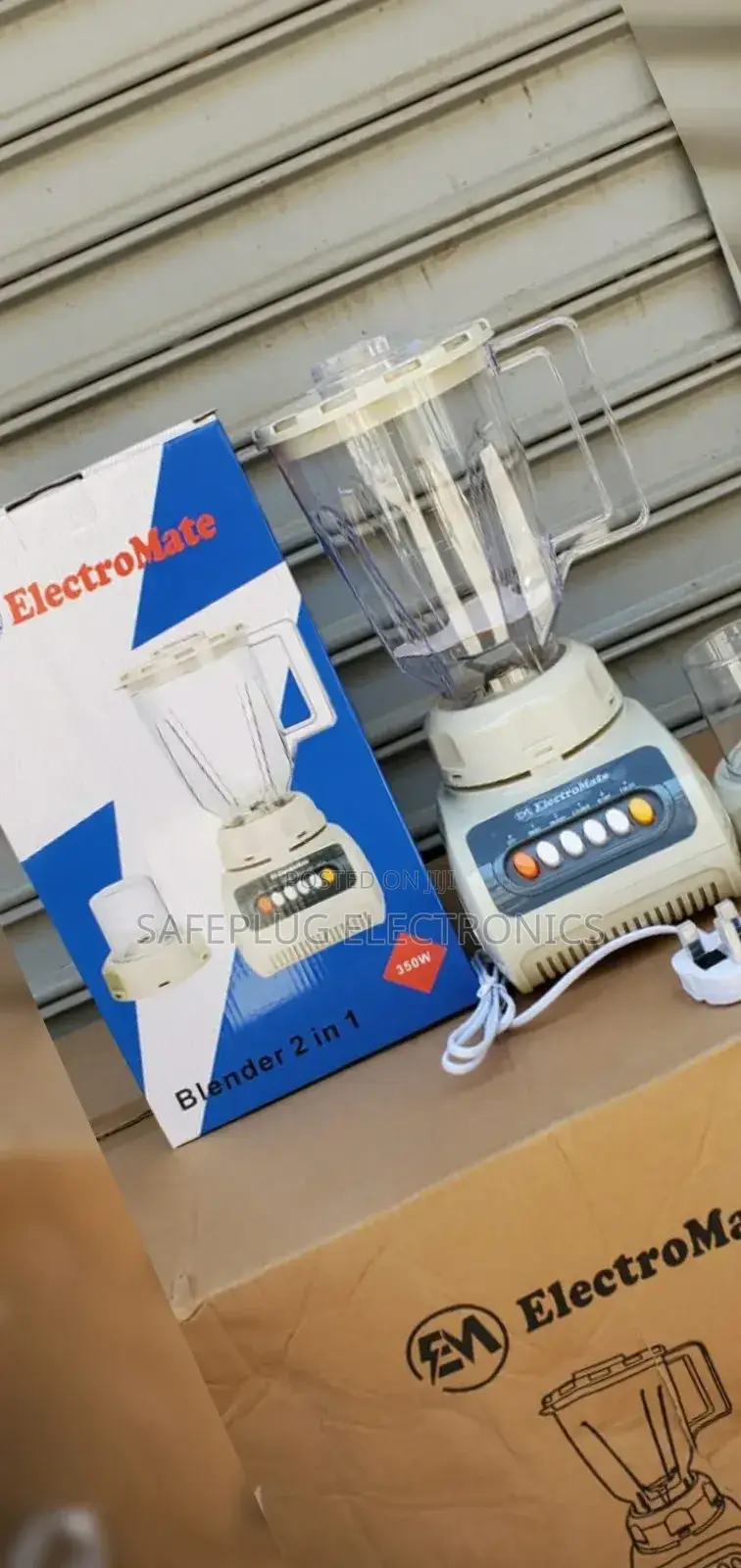 "Electromate Blender + Grinder Combo – 2 Jars, Pulse Function,