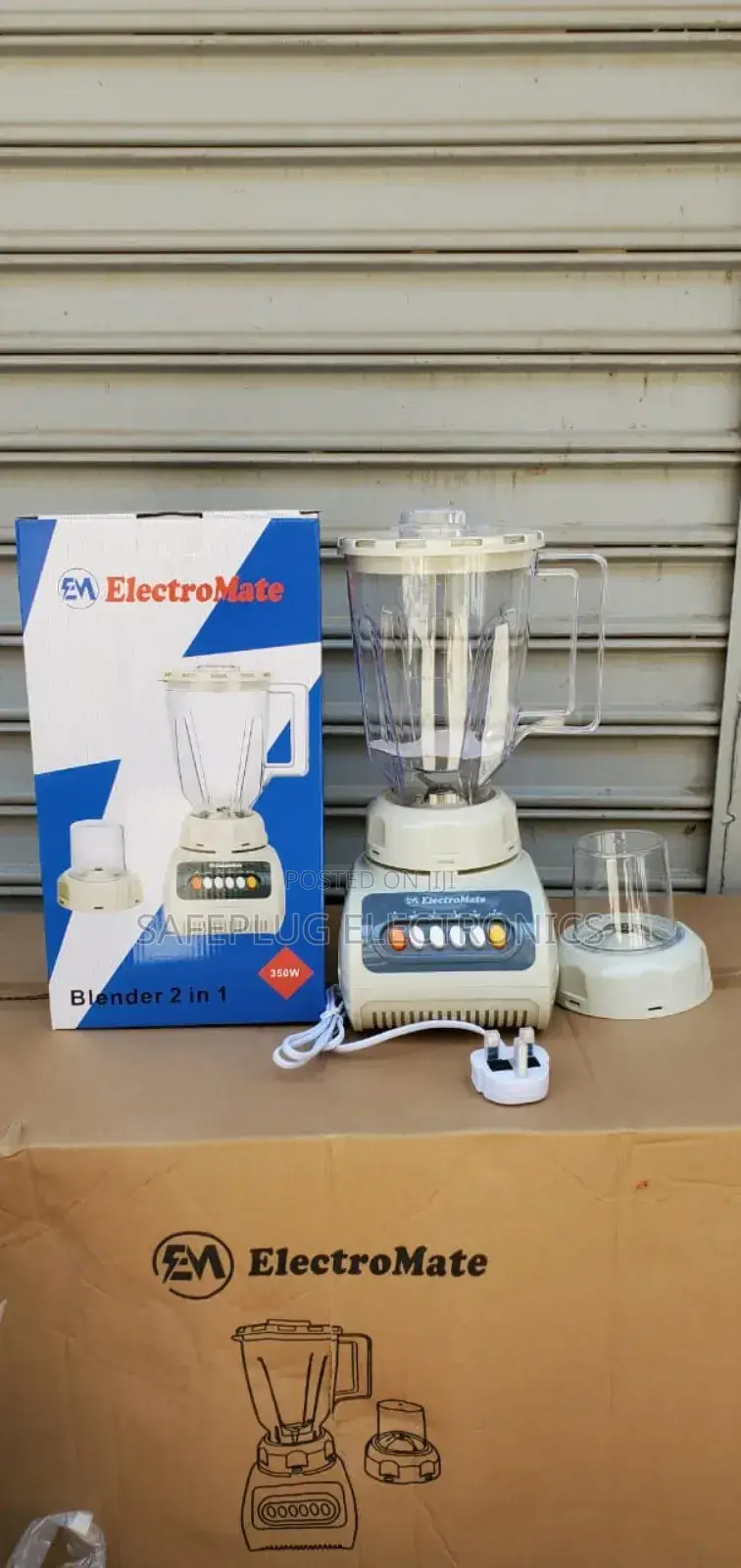 Electromate 2-in-1 Heavy-Duty Blender