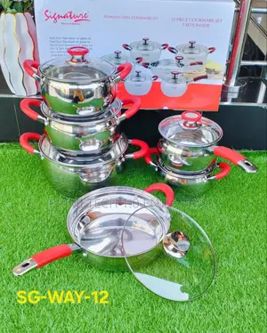 12pcs Induction Stainless Steel Cookware-Signature