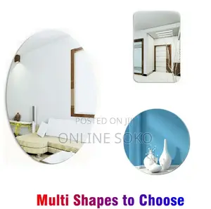 Unbreakable Wall Adhesive Mirror Sticker for Bathroom, Bedroom