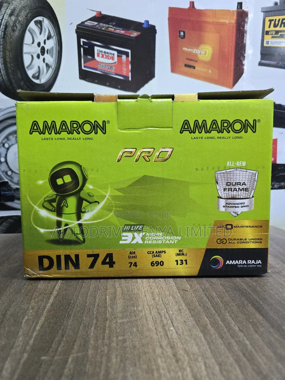 Din74 Amaron Car Battery