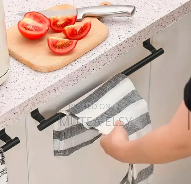 Black Silver Stainless Steel Kitchen Cabinets Door Storage Racks - thumbnail 2