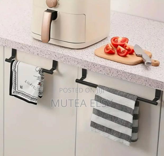 Black Silver Stainless Steel Kitchen Cabinets Door Storage Racks - thumbnail 4