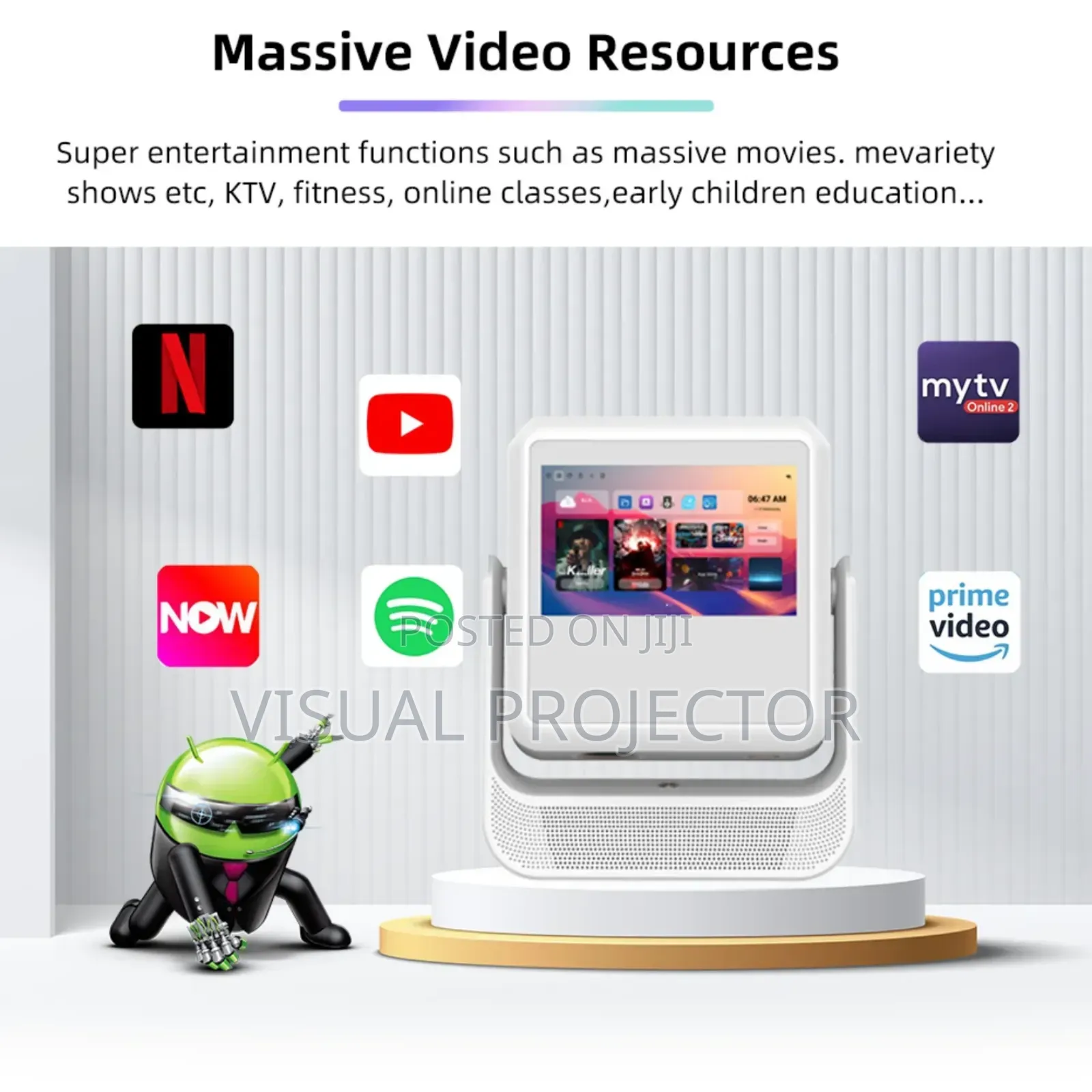 C3 Flick Android Projector With Display