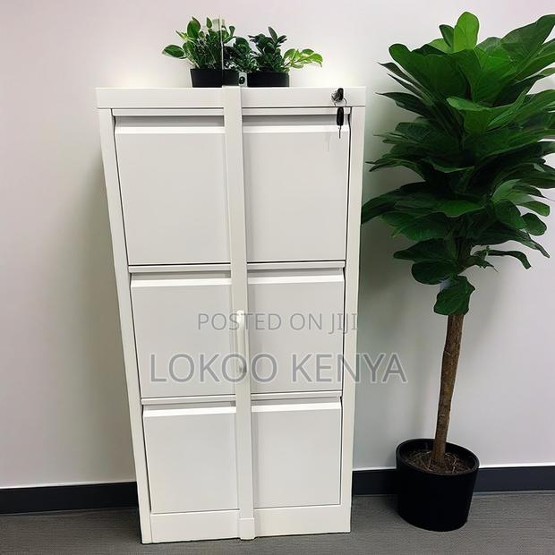 Office Cabinet : 3- Drawer With Bar File Cabinet