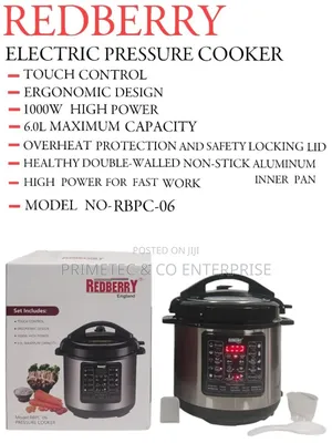 Redberry Premium Range of Electric Pressure Cooker.