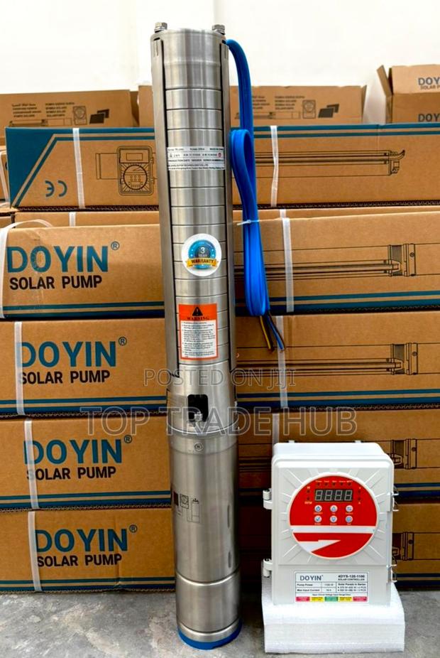 Doyin Solar Submersible Pump 1.5hp 140m Head Stainless Steel Impeller