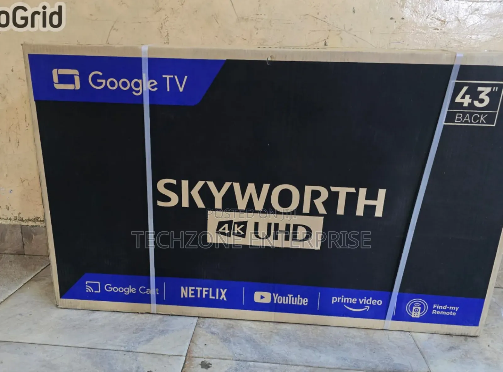 Skyworth 43′′ 43e3500g Google Frameless Tv With Voice Search 