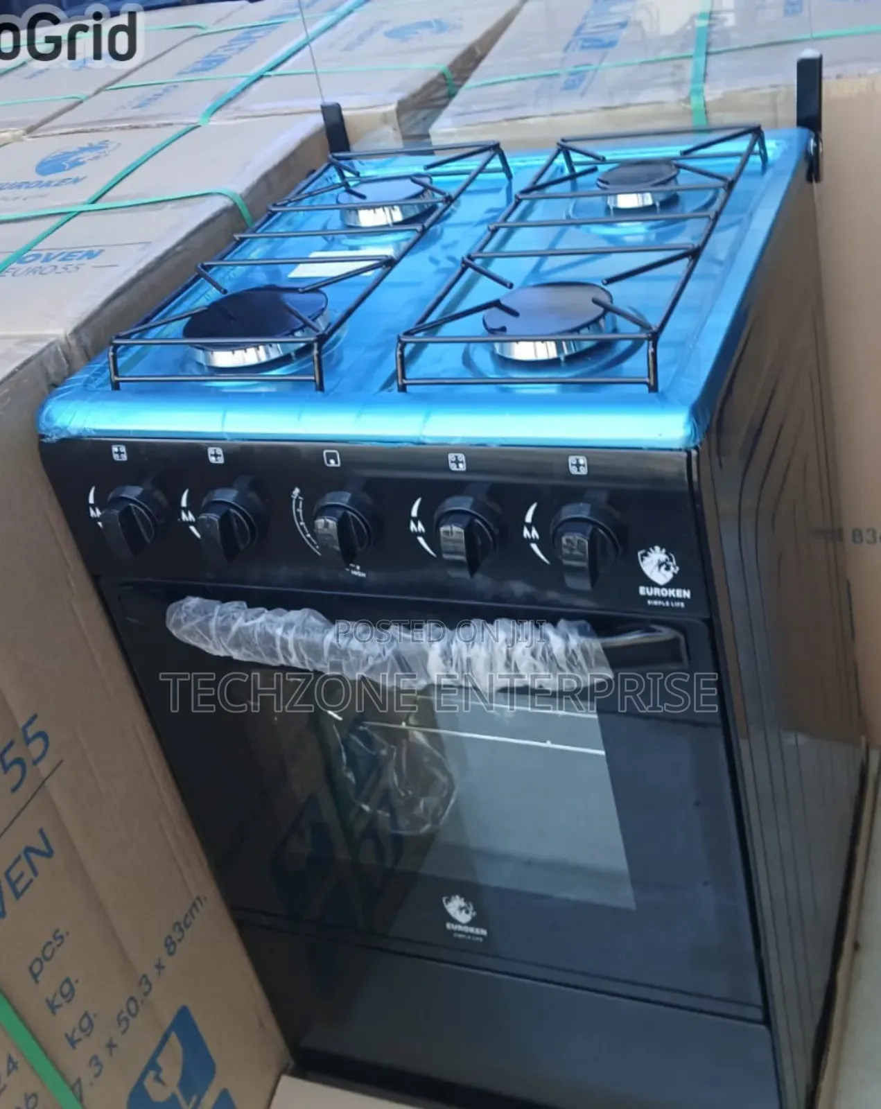Full Euroken Standing Cooker With Gas Oven Cooker With Auto Ignition