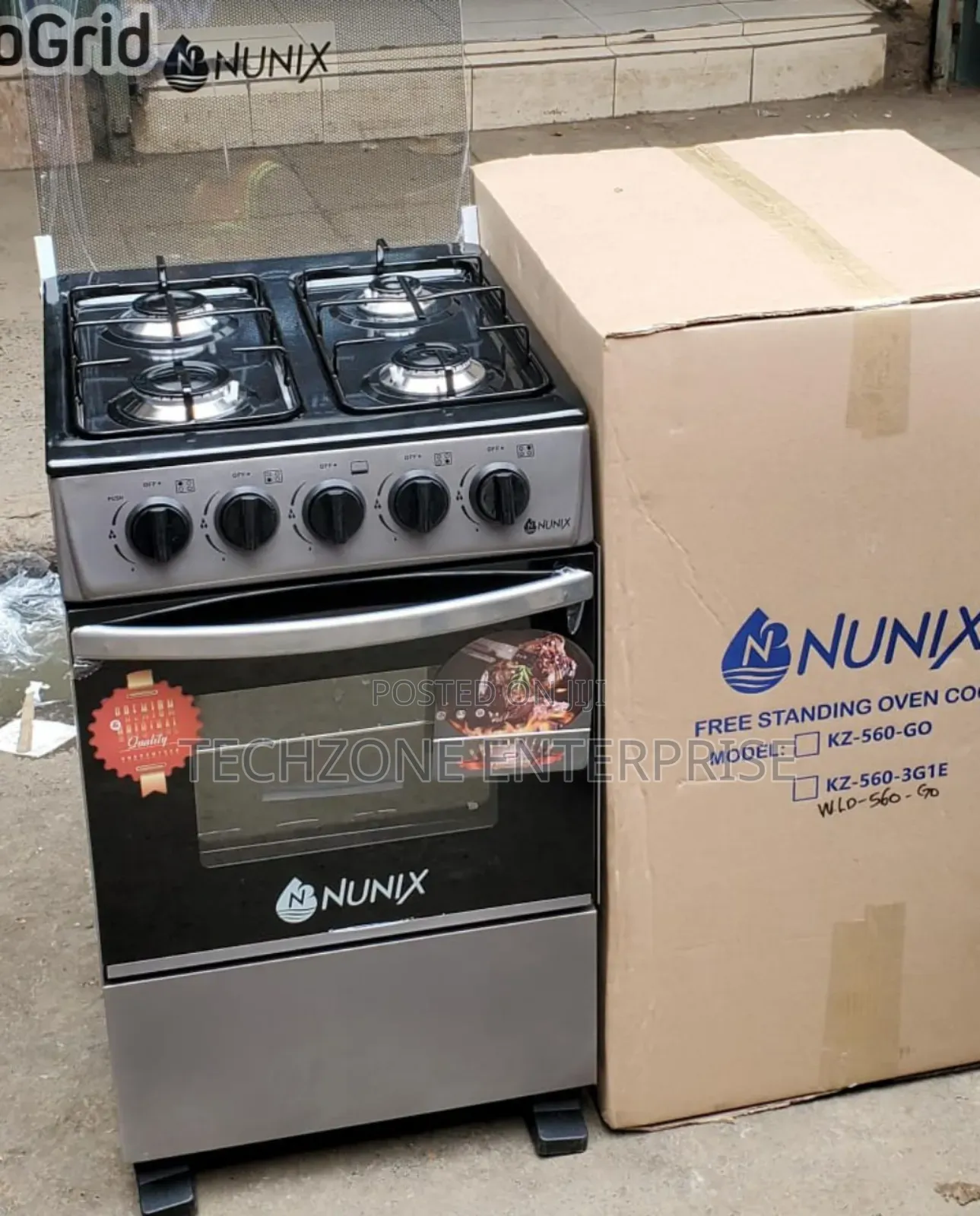 New Model 50*55 Nunix Full Gas Standing Cooker With Grill, Gas Oven 