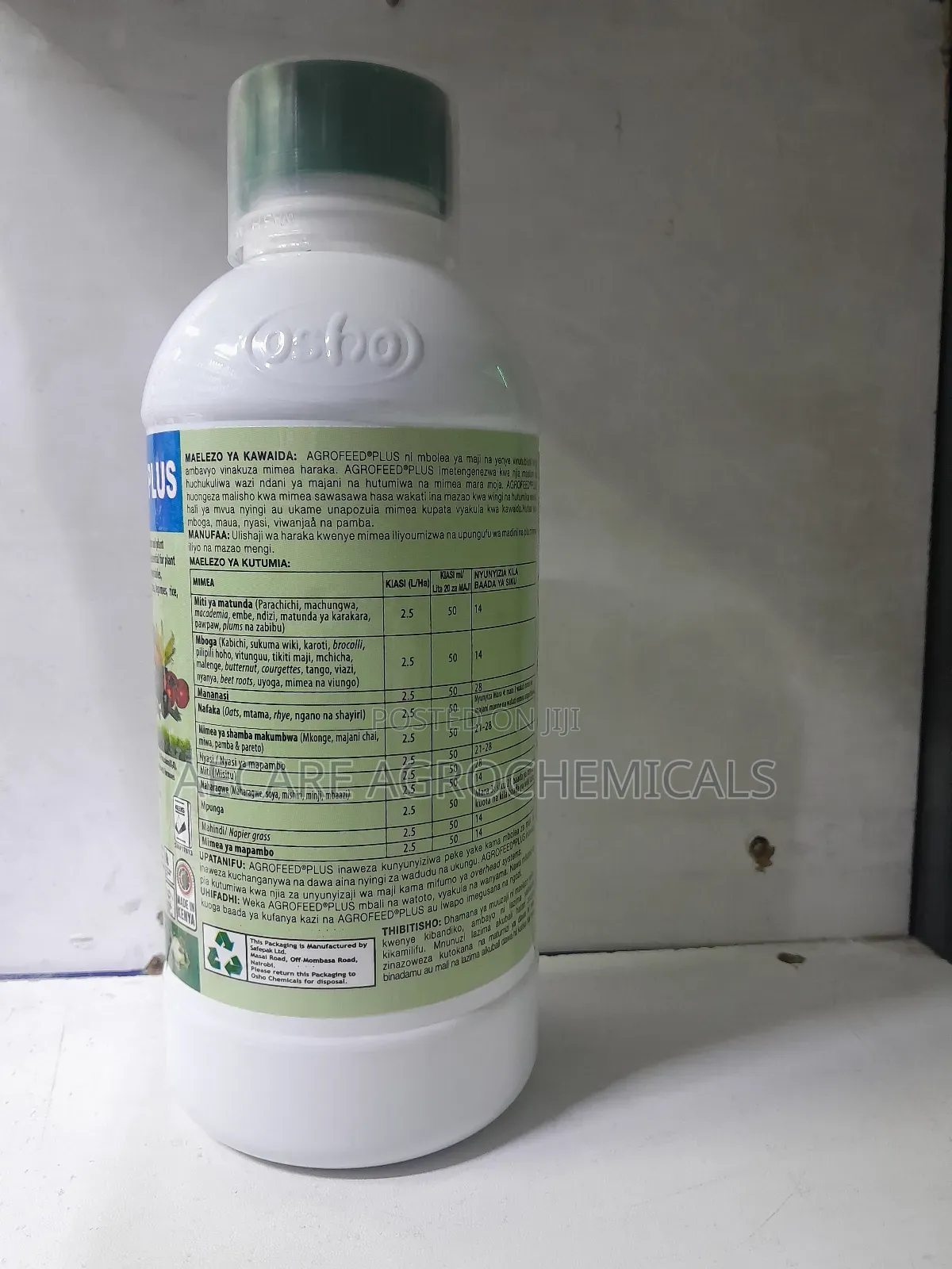 Agrofeed Plus Foliar Fertilizer 500ml, 1litre