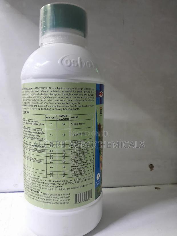 Agrofeed Plus Foliar Fertilizer 500ml, 1litre - thumbnail 7
