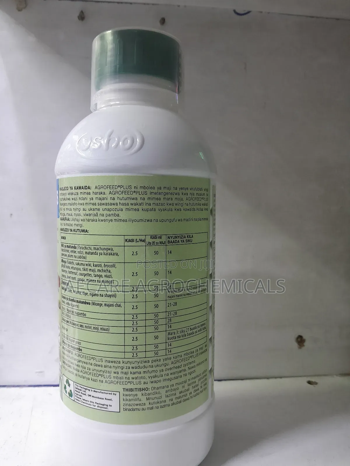 Agrofeed Plus Foliar Fertilizer 500ml, 1litre