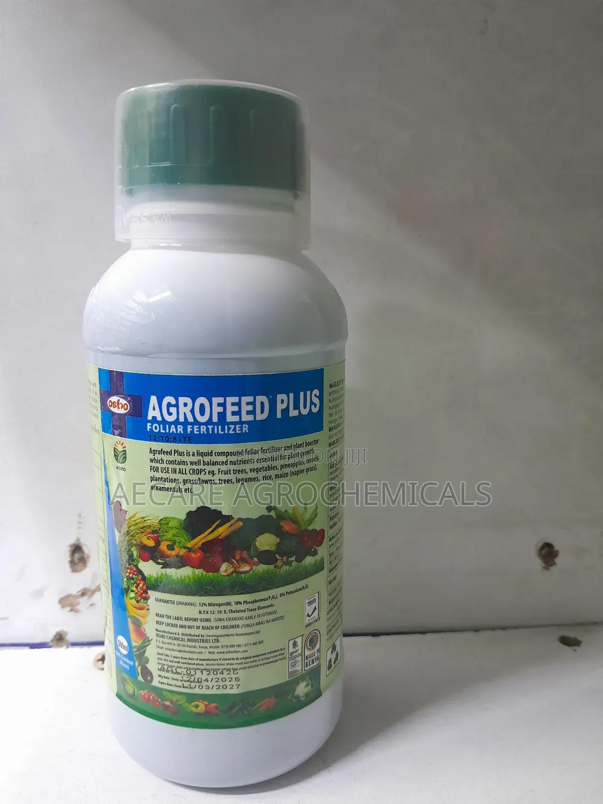 Agrofeed Plus Foliar Fertilizer 500ml, 1litre