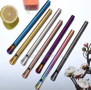 Multiple Use Stainless Steel Reusable Iced Drinks Straws