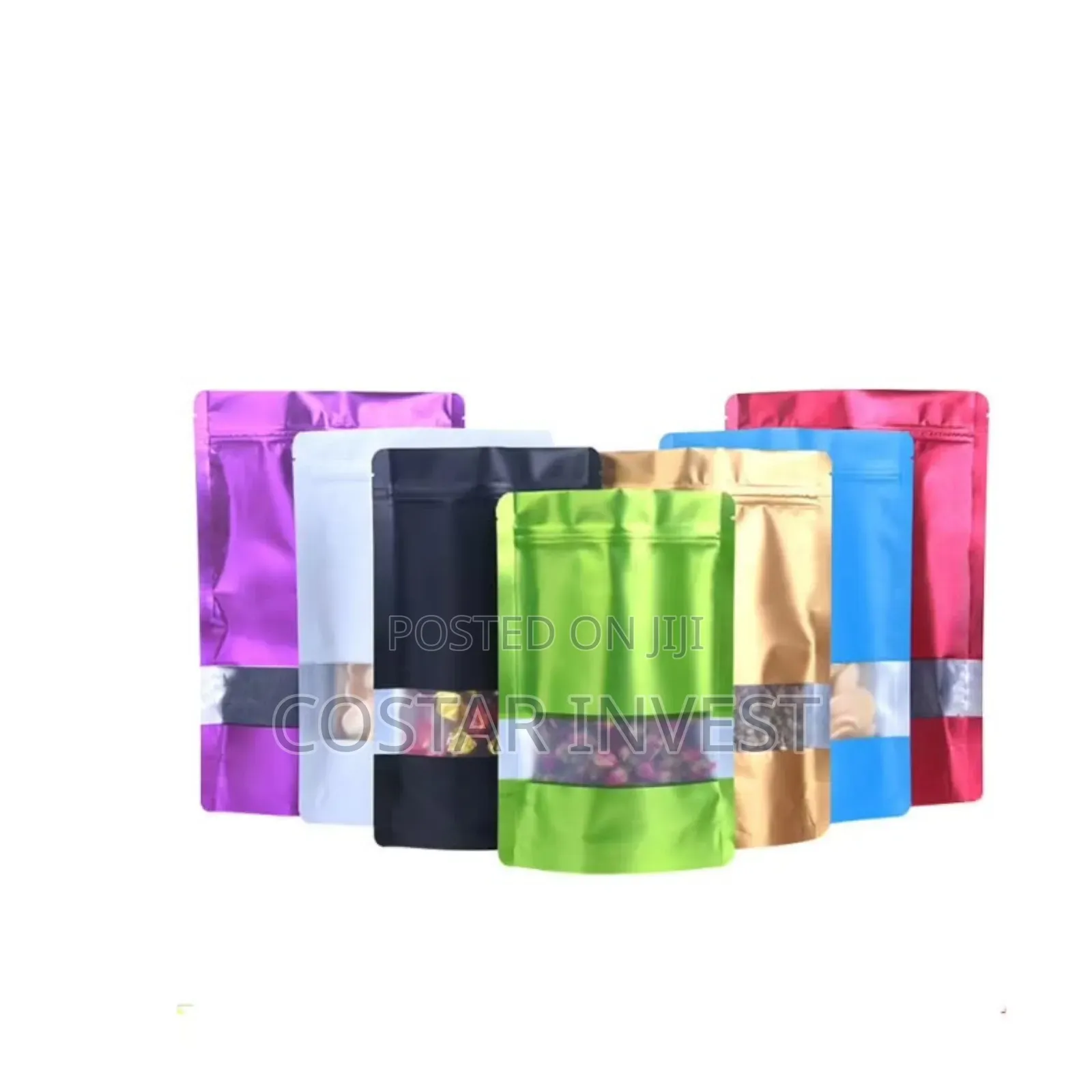 Metalized Window Ziplock Bags