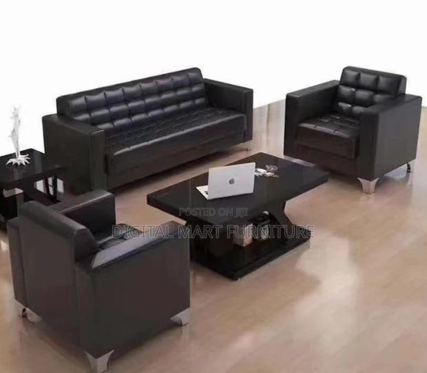 Office Sofa: Simple Style Pu Office Sofa - main view