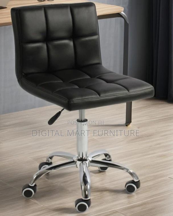 Bar Stool: Black Adjustable Stylish Counter Stool