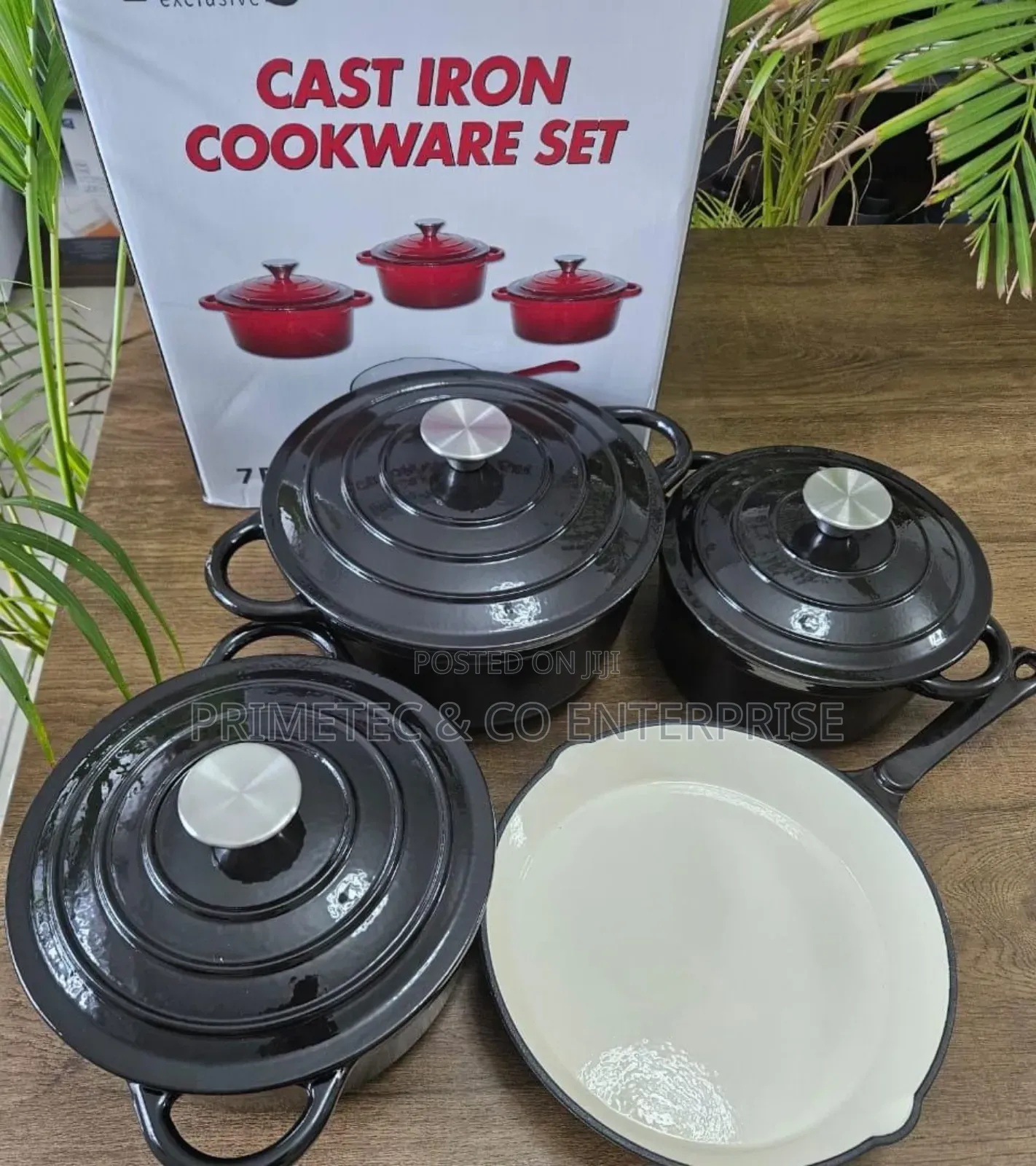 Cast Iron 
Cooking Ware Set 
7pc