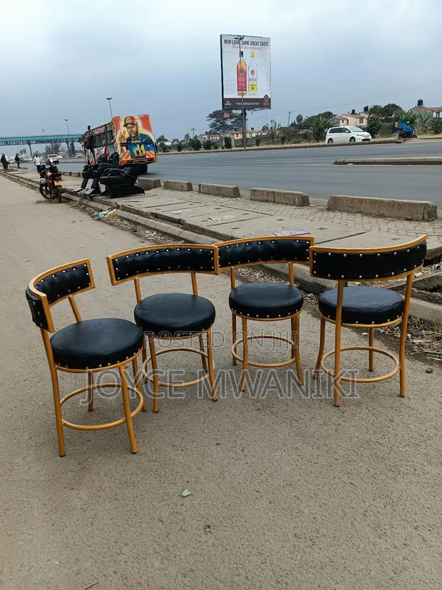 Restaurant/ Hotel Black Leather Chairs 
