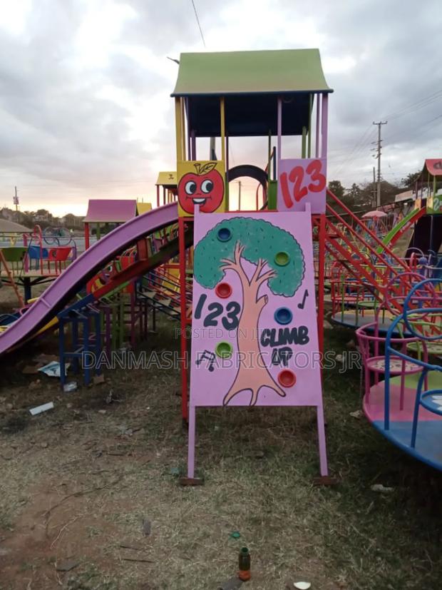 Kids Slide Climbing Frame 123 – Safe Fun - main view