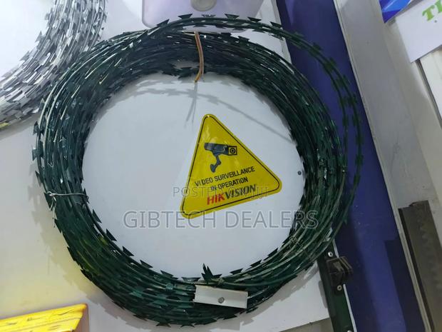 10m Green Razor Wire Double Galvanized 450mm - main view