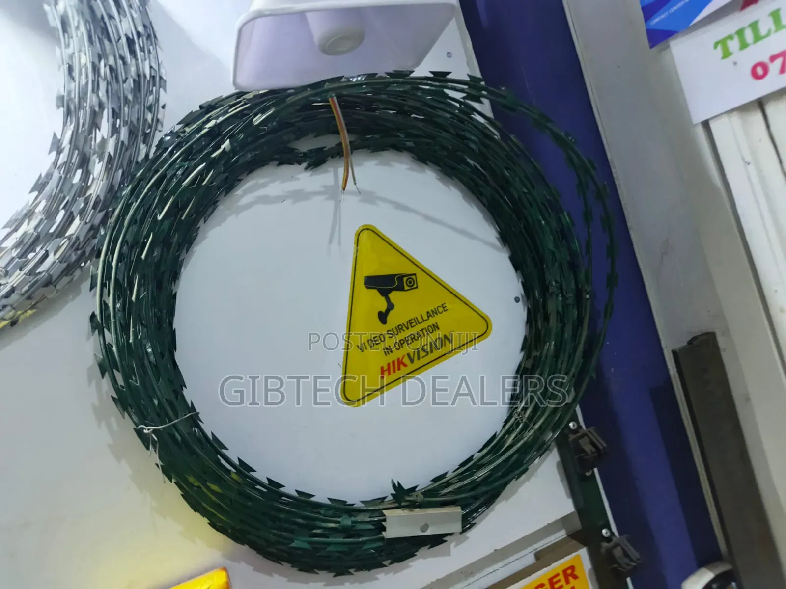 Green Razor Wire Galvanized 450mm 10m