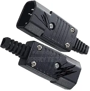 Rewireable Iec C14 Mains Lead Male Inline Plug Power Connect