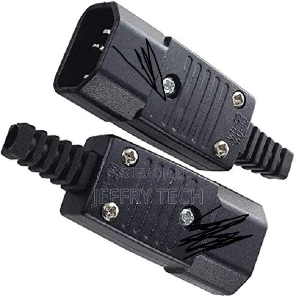 Rewireable Iec C14 Mains Lead Male Inline Plug Power Connect - main view
