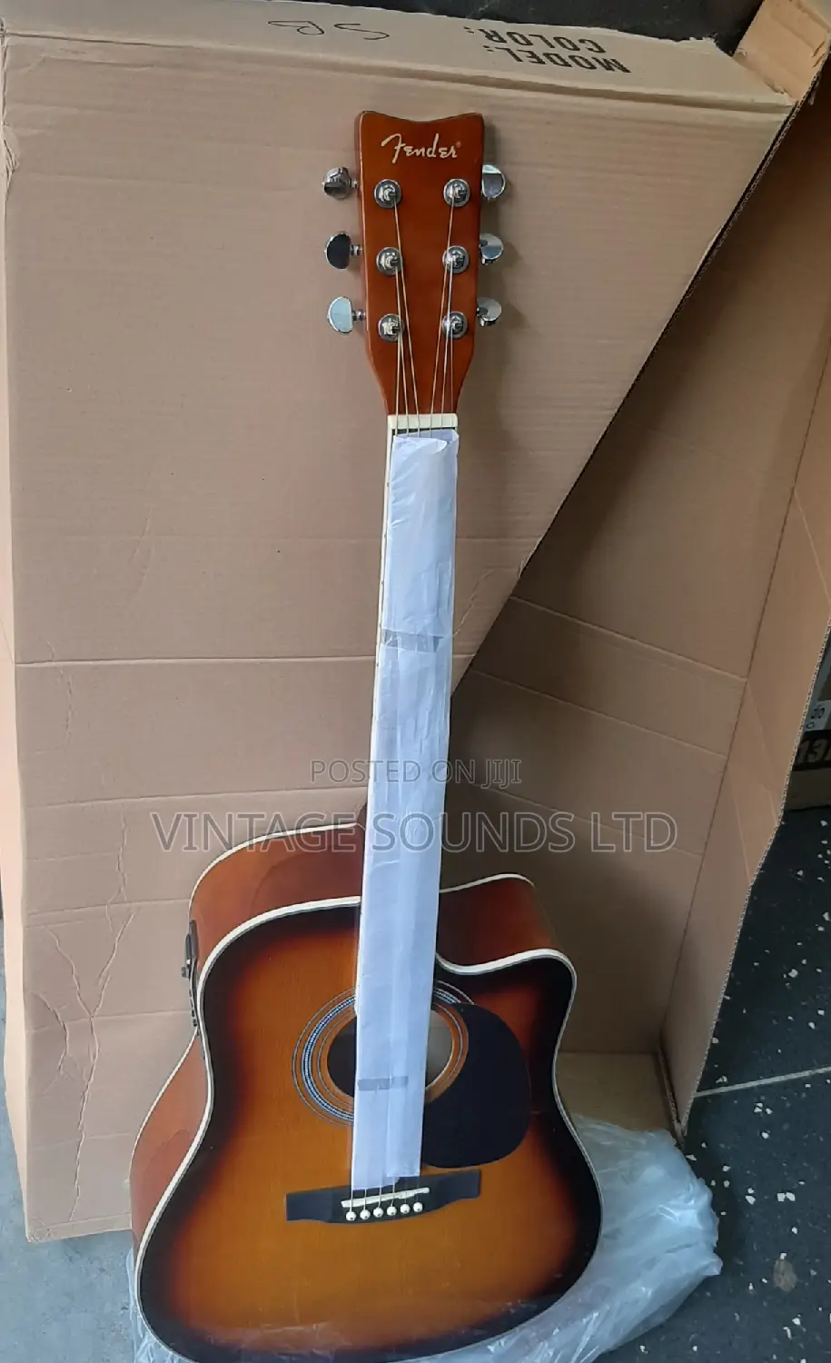 41”Fender Semi Acoustic Guitar Dreadnought Cutaway