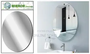 Unbreakable Wall Adhesive Mirror Sticker for Bathroom, Bedroom