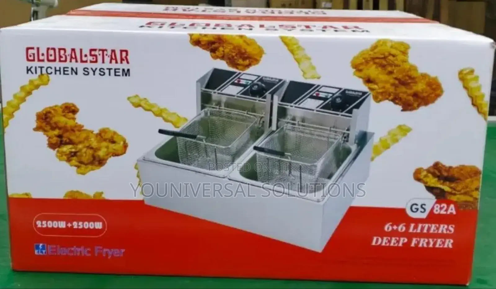 Double Deep Fryer 6l+6l Globalstar