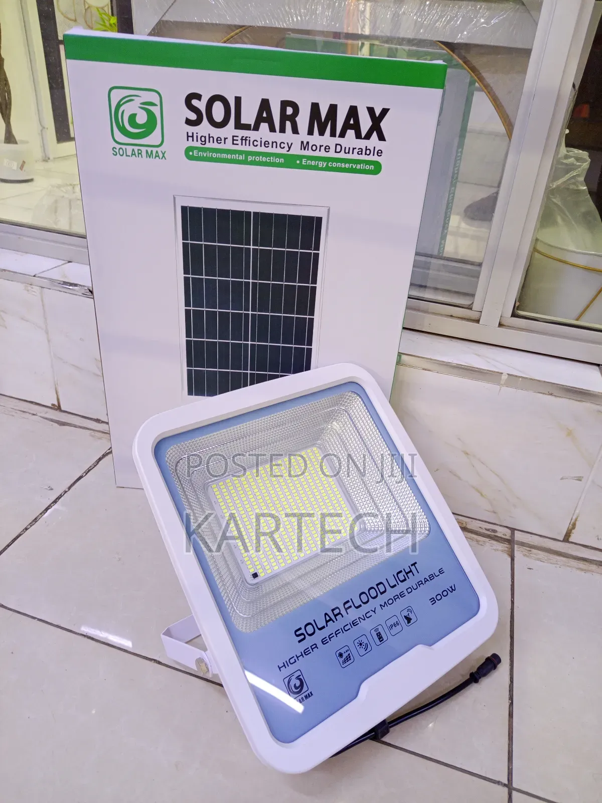 Solar Max 300w Outdoor Led Flood Light – Automatic Dusk to Dawn