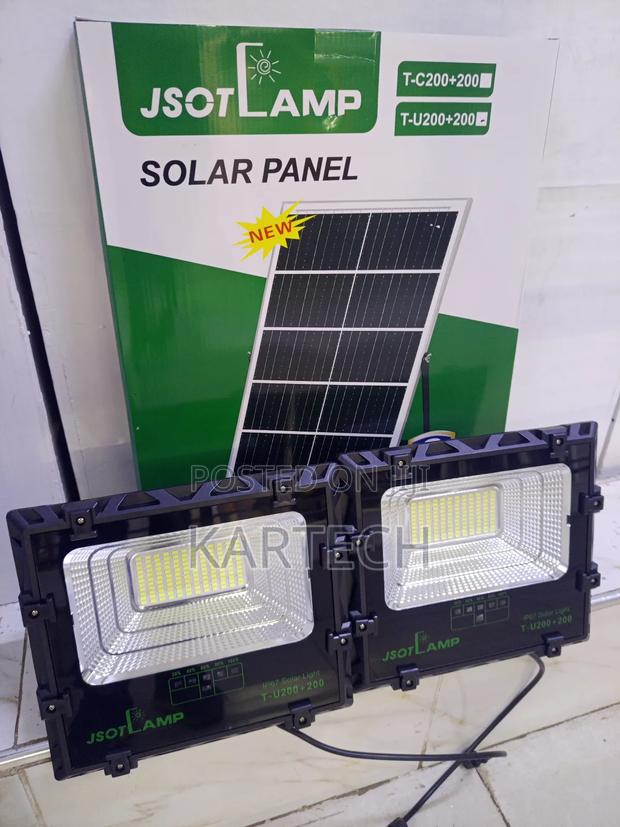 Jsot Solar Floodlight 200w +200w Led Outdoor Security Light T-U200+200
