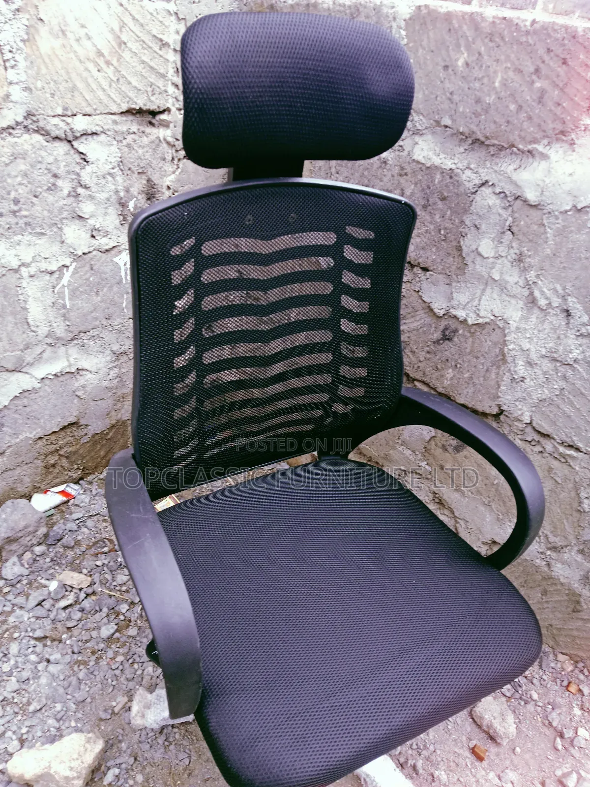Headrest Chair Black