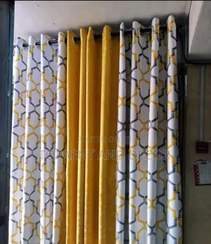 Patterned Velvet Standard Home Curtains