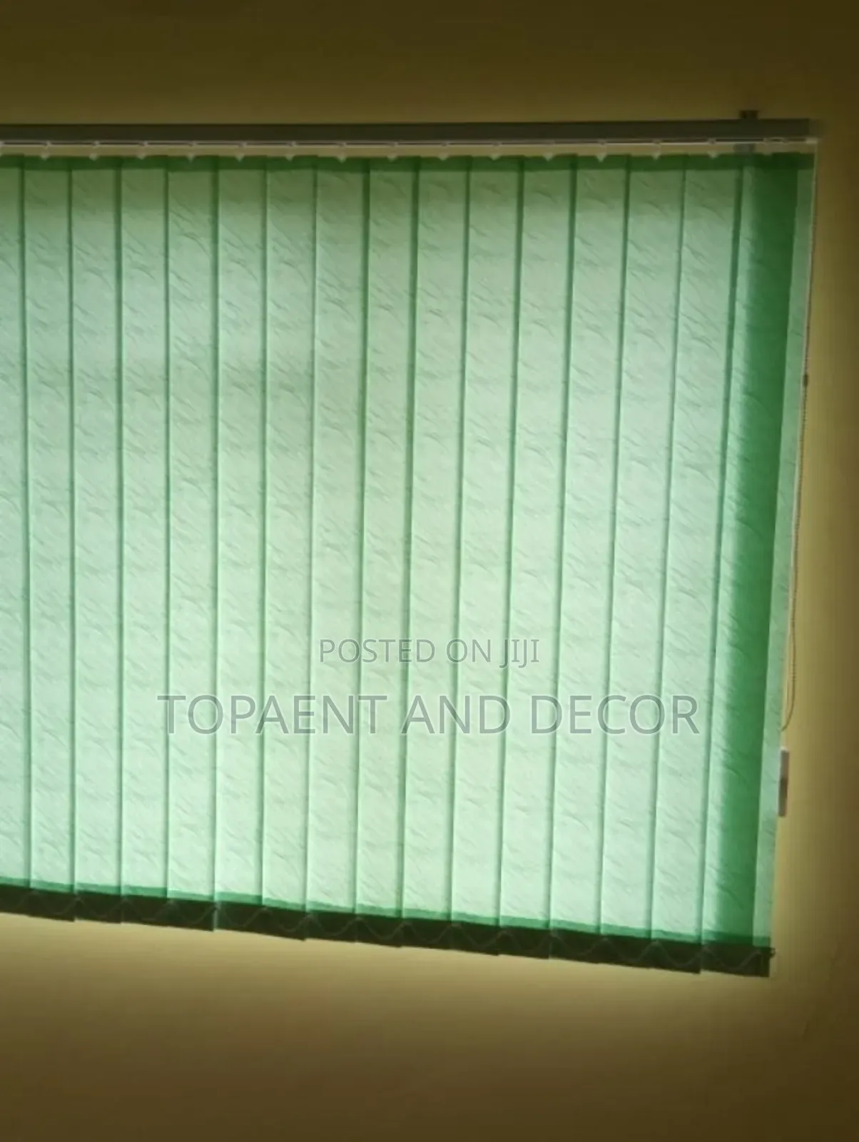 Mint Green Vertical Window Blinds Smart and Sleek Design