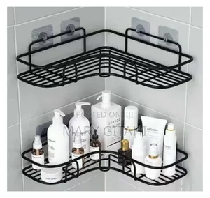 Black Corner Shelf Organiser