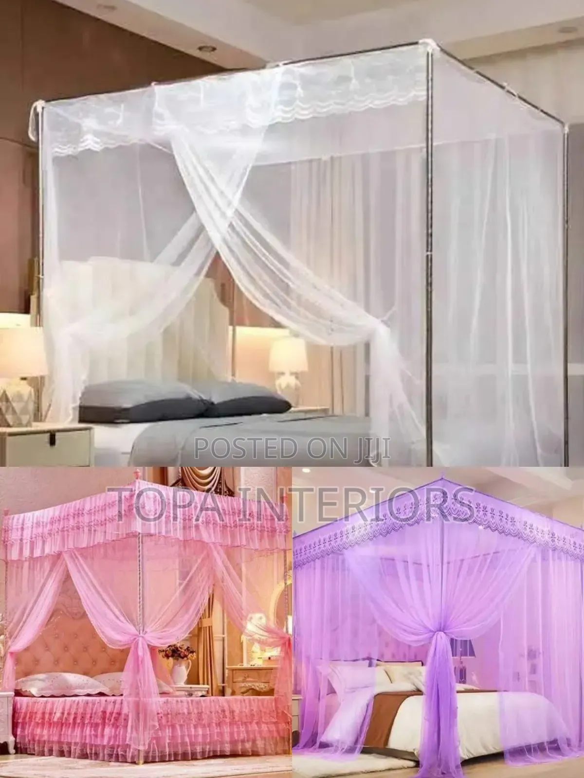 Quality Mesh Mosquito Nets With Four Stands for Mosquito Protection