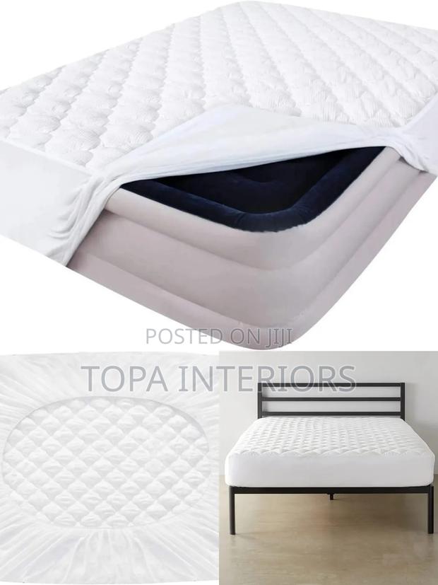 Bright White Fitted Style Quilted Waterproof Mattress Protector Covers