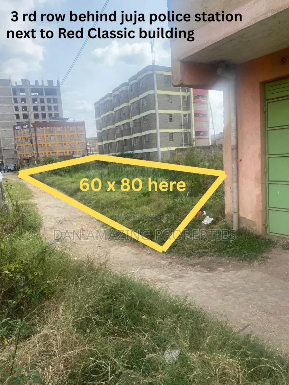 60 by 80 Plot in Juja Town for Sale Ideal for High Rise Apartments