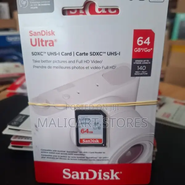 Sandisk Ultra 64gb SDXC Class 10 Uhs-I Card 140mb/S