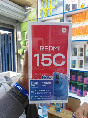 New Xiaomi Redmi 15C 4G 128 GB Black
