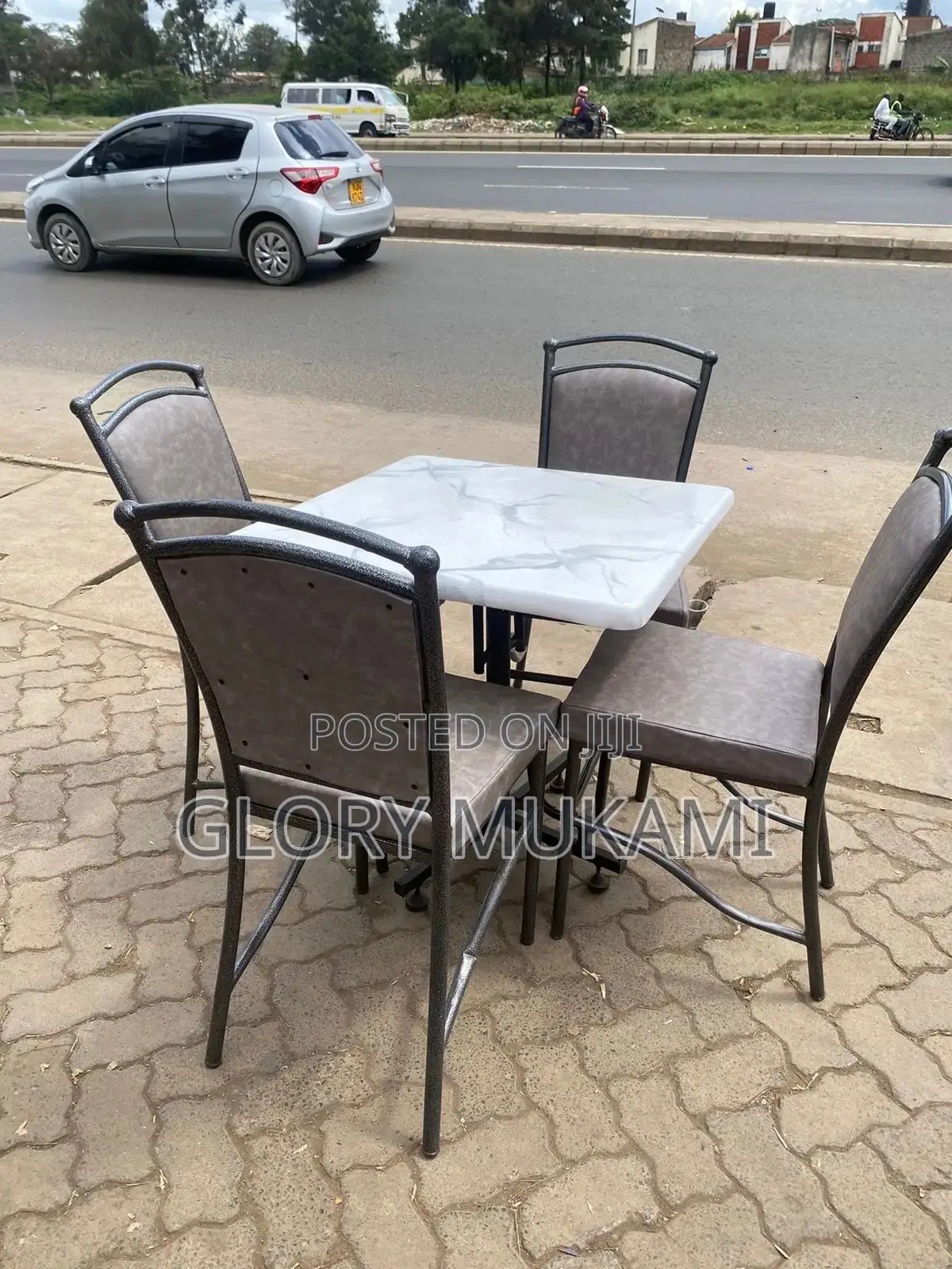 Restaurant And Bar Chairs And Table Set