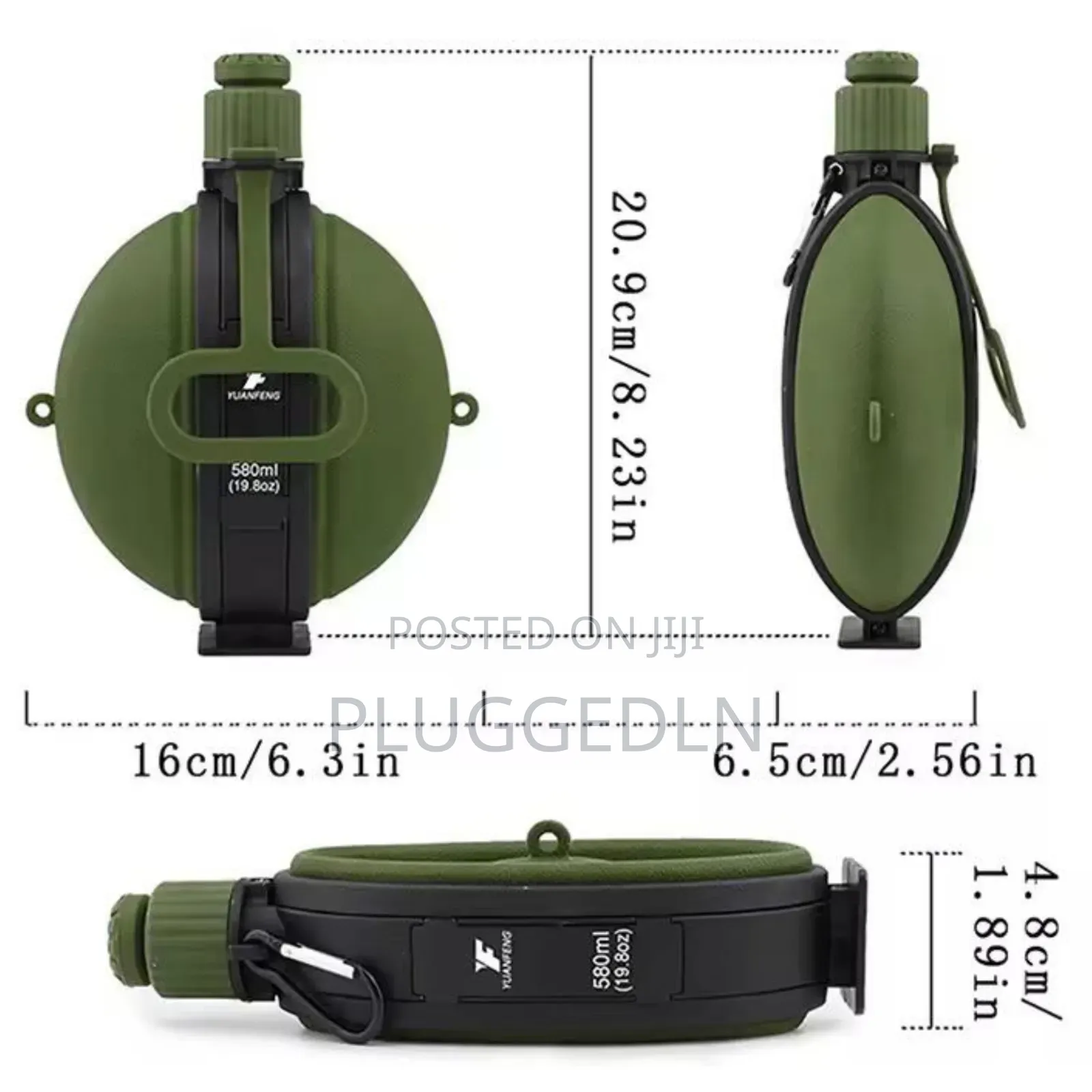 Silicone Water Bottle With Compass