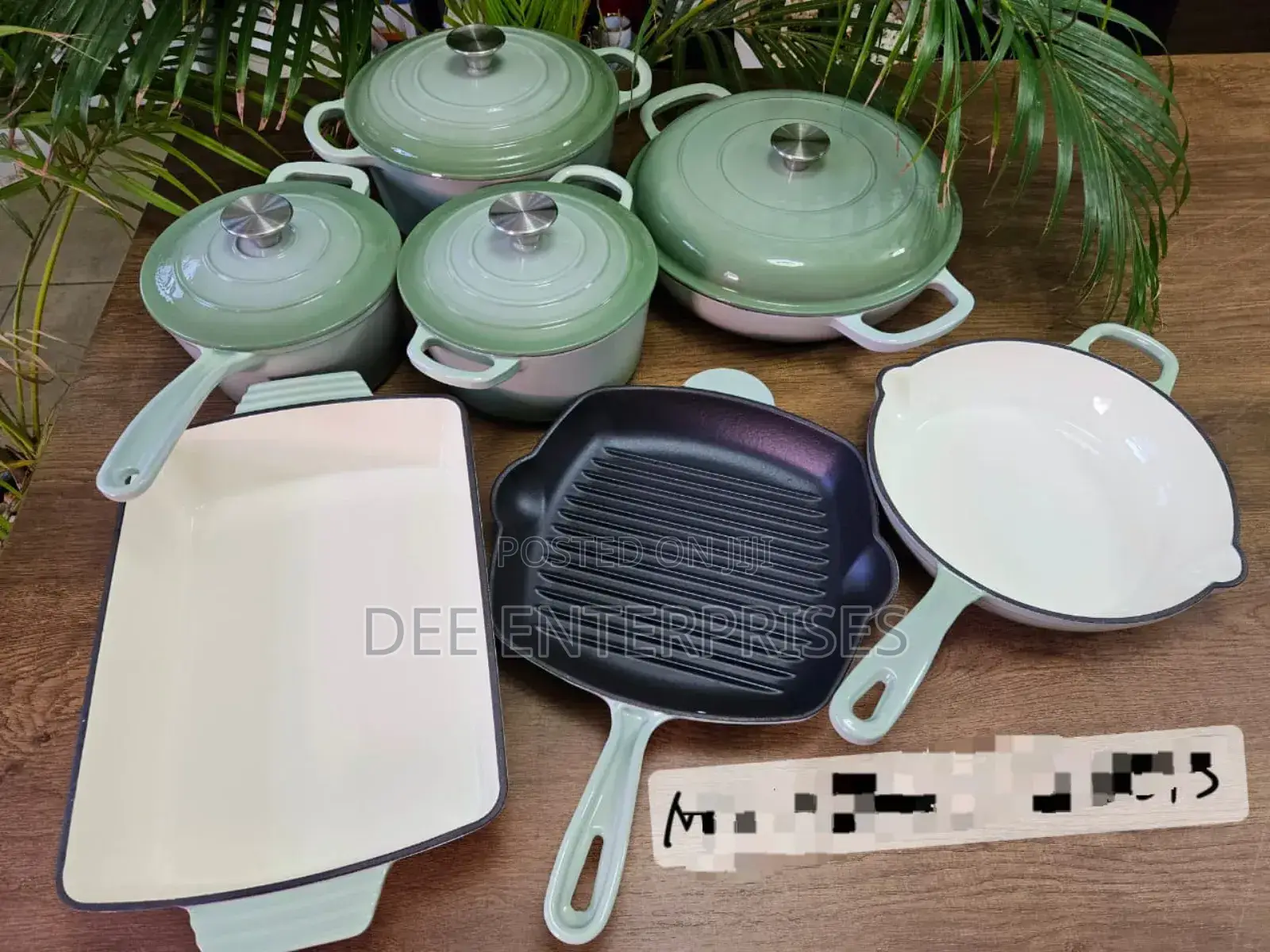 11pcs Cast Iron Cookware Set
